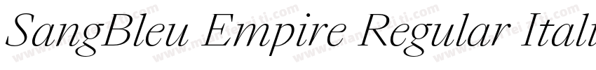 SangBleu Empire Regular Italic字体转换